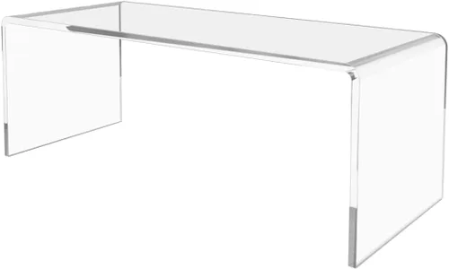 Vista 16 de Marketing Holders Plataforma elevadora de acrílico transparente Pantalla cuadrada de 3 pulgadas de ancho de 3 lados Encimería Escaparate