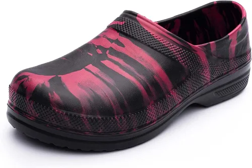 Vista 8 de Meidiastra Zapatos de chef antideslizantes e impermeables para hombre y mujer, zapatos de enfermera, zapatos de lluvia, zuecos de trabajo