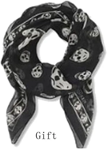 Vista 6 de Bolso de hombro Hobo de piel sintética con estampado de calavera para mujer con regalo