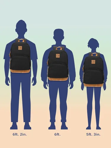Vista 4 de Ocean Pacific La Playa Mochila de lona para viajes, deportes, playa, trabajo, mochila casual para hombres y mujeres, se adapta a portátiles de 15.6