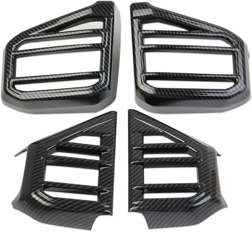 Vista 2 de Cubierta de salida de CA lateral de fibra de carbono para salpicadero, accesorios para Toyota Tundra 2022-2026 Sequoia 2023-2026