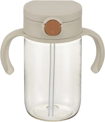 Vista 12 de Vaso para beber con popote de silicona y asas extraíbles, 10 onzas, fácil agarre para bebés y niños pequeños Honeydew