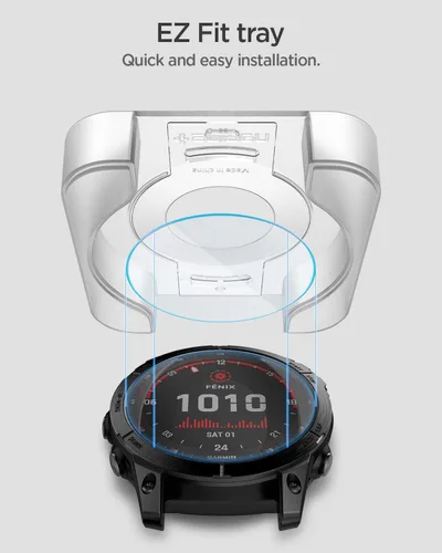 Vista 3 de Spigen GlasTR EZ FIT - Protector de pantalla para Garmin Fenix 8, 8 Pro