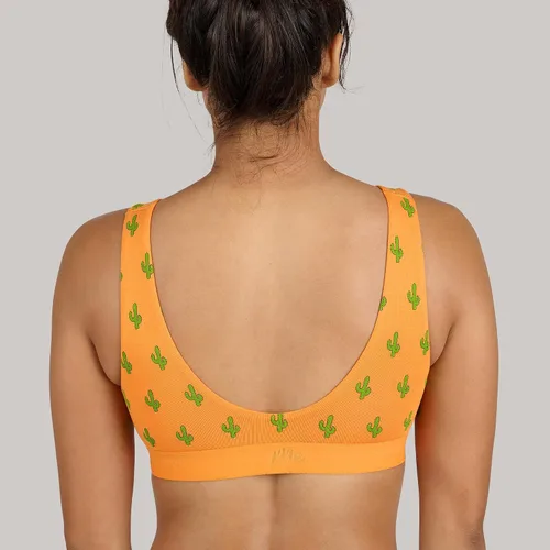 Vista 7 de MeUndies Bralette para mujer Brasier elástico de algodón con cuello en U Tela exclusiva de Tienda