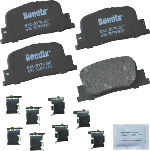 Vista 332 de Bendix Priority1 CFC154 - Juego de pastillas de freno de disco para Avanti II, Century, LeSabre, Regal, Riviera, chasis comercial, DeVille