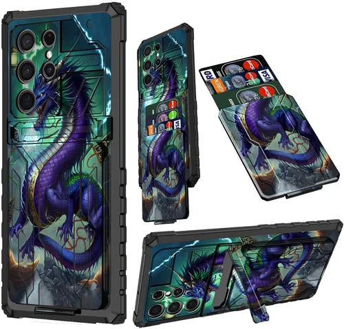 Vista 43 de Funda para Samsung A13 5G, Galaxy A13 5G con tarjetero desmontable atril resistente a prueba de golpes funda protectora para Samsung Galaxy A13 Gato