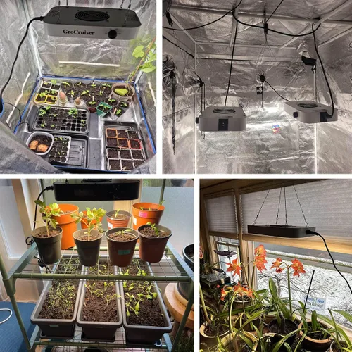 Vista 6 de Luz LED de cultivo regulable de 1000 W, luz de espectro completo para plantas de espectro completo para cultivo en interiores, lámparas de cultivo