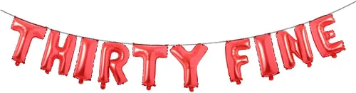 Vista 14 de Cartel de 30 globos finos para fiesta de cumpleaños de 30 años para hombres y mujeres, decoración de fiesta de cumpleaños de 30 años, decoración
