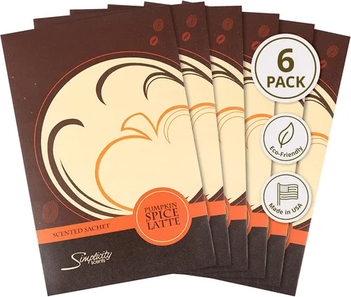 Vista 15 de Simplicity Scents - Paquete de 6 bolsitas perfumadas en barra de canela, otoño e invierno, bolsas perfumadas de larga duración, fragancia