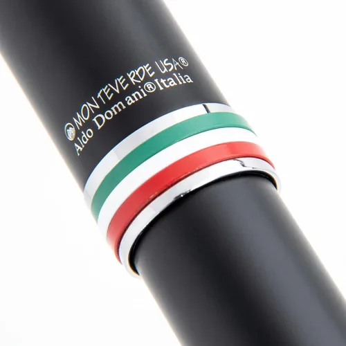 Vista 7 de Monteverde USA Aldo Domani - Bolígrafo negro, diseño de lujo inspirado en Italia, experiencia de escritura suave