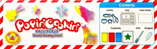 Vista 5 de Kracie Popin' Cookin' Kit de caramelos de tierra de gomitas de bricolaje 0.95 onzas