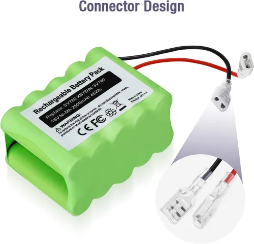 Vista 4 de BRJR Reemplazo de batería SV780 de 18 voltios, 2500 mAh, compatible con Shark SV780-N XB780N SV760 Series SV780-N-14