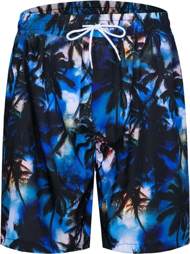 Vista 84 de TUNEVUSE Conjunto de camisas y pantalones cortos hawaianos para hombre, 2 piezas, trajes de playa con estampado de flores, traje tropical de verano