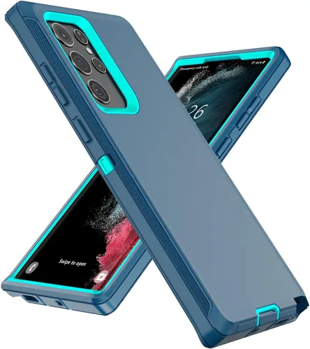 Vista 14 de Gurible - Funda para Samsung Galaxy S21 Plus, protección resistente de 3 capas, a prueba de golpes, a prueba de polvo, antiarañazos, con cubierta