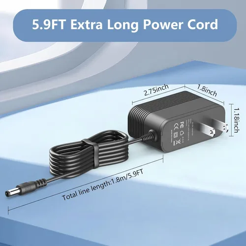Vista 5 de Cargador de 26 V para aspiradora inalámbrica de repuesto para Tikom V500, Suirviz U8 adaptador de cargador de aspiradora inalámbrica