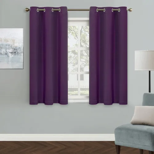 Vista 21 de MYSKY HOME Cortinas Aqua para Armario para Entrada Cortina Opaca para Puerta para Sala de Estar Cortina Oscurecedora de Habitación con Ojales