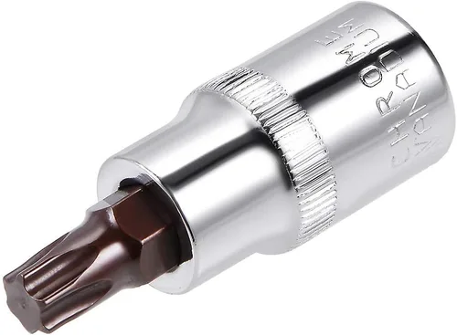 Vista 9 de uxcell Longitud del acero 180.4 ft m del zócalo S2 de la broca Torx de la impulsión de 1/2 pulgada T25