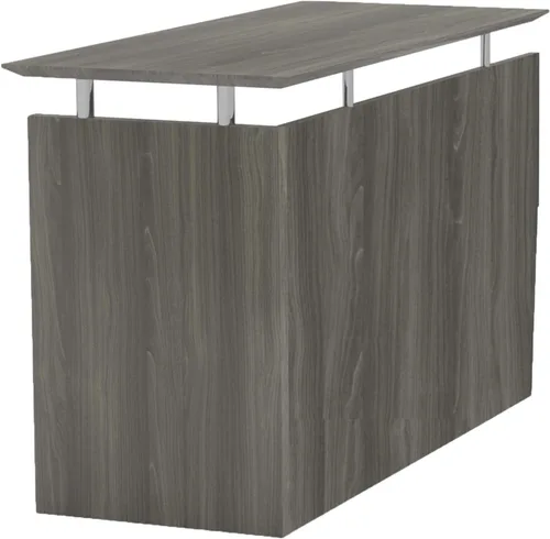 Vista 6 de Safco Mayline MNRTLDC Medina 48-1/2 "W Retorno sin manos para usar con escritorios, se vende por separado, laminado Mocha