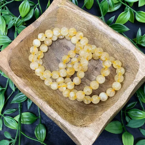 Vista 198 de Gem Avenue Handmade Round Bead Stretch Bracelet Unisex Natural Stone Beaded Jewelry for Men & Women, Elastic Wristband for Daily Wear