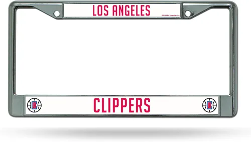 Vista 8 de Rico Industries NBA Basketball Premium 12" x 6" Chrome Frame with Plastic Inserts - Car/Truck/SUV Automobile Accessory