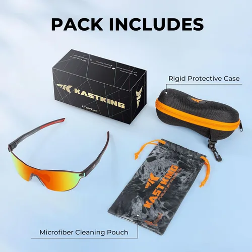 Vista 8 de KastKing Nizini - Lentes de sol deportivos polarizados para hombres y mujeres, diseño envolvente sin marco, protección UV400 para pesca, correr