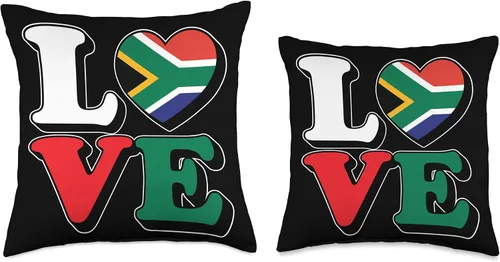 Vista 3 de I Heart South Africa Is In My Heart Traveler Gifts I Love South Africa Travel Souvenir Vacation African Pride - Almohada de 16 x 16 pulgadas