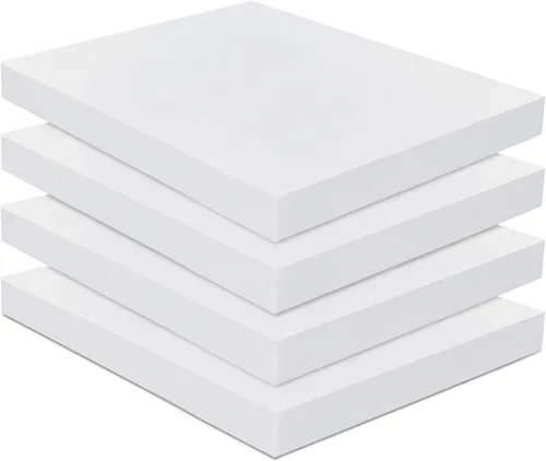 Vista 14 de Frienda Paquete de 4 cojines de espuma de alta densidad de 2 x 18 x 18 Blanco
