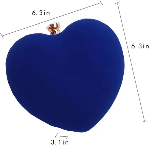 Vista 7 de Sun Kea Bolso de mano con forma de corazón para mujer, bolso de mano elegante, bolso de hombro