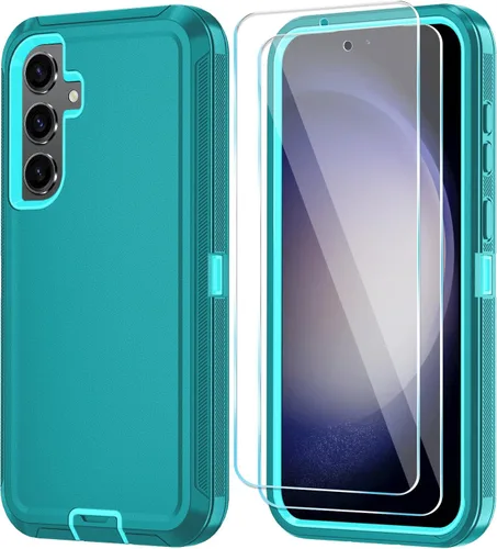 Vista 24 de ONOLA Funda para teléfono Samsung Galaxy S24 FE con protector de pantalla HD, funda para teléfono de servicio pesado resistente a golpes y caídas
