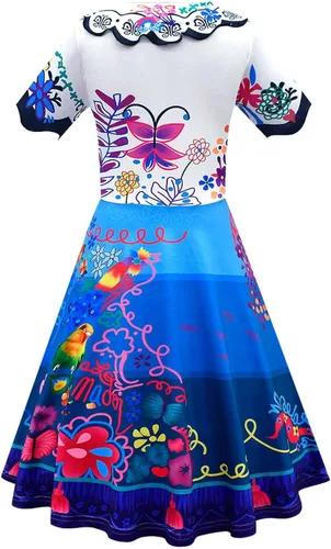 Vista 2 de Vestido de princesa con bolsa de manga corta para niñas y niños pequeños