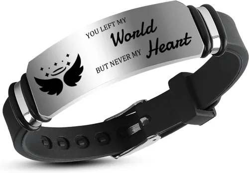 Vista 7 de ubmpj Pulsera de fotos personalizada para mujeres y hombres – Pulseras conmemorativas con imagen personalizada – Banda grabada de acero inoxidable