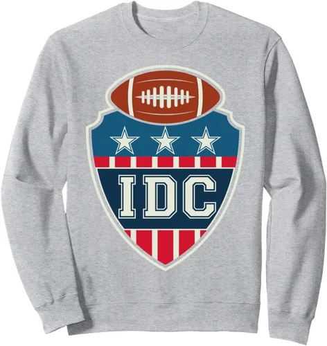 Vista 3 de IDC American Football Lover - Sudadera retro, Negro