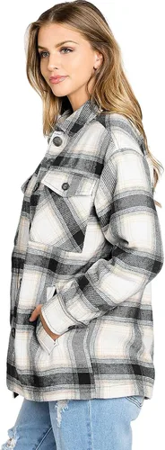 Vista 2 de Love Tree Abrigo de sherpa suave y acogedor para mujer