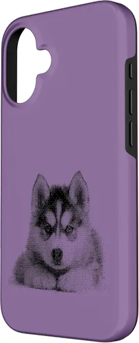 Vista 2 de Chic Husky Puppy for Dog Mom and Paw Parents Case for iPhone 16
