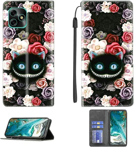 Vista 350 de jioeuinly ATT Motivate 2 - Funda compatible con ATT Motivate 2, funda con soporte abatible y cierre magnético DJS