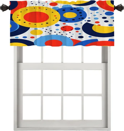 Vista 18 de Cortinas opacas de poliéster multicapa para cafetería, con diseño de diamantes, 2 unidades, 26 x 24 pulgadas