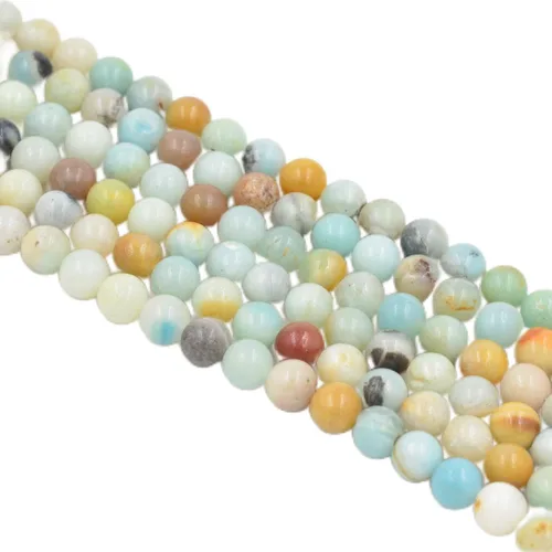 Vista 43 de 6mm Cuentas Redondas de Granate para Hacer Joyería DIY, Poder Curativo de Cristal, Piedras Preciosas Sueltas para Hacer Pulseras y Collares, Hilo