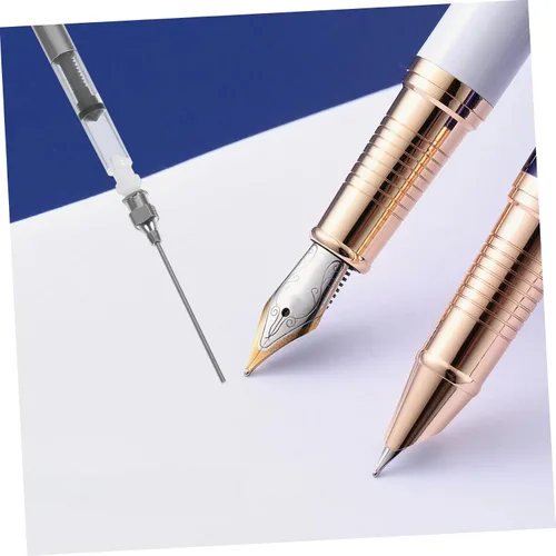 Vista 9 de 6 unids convertidor de pluma estilográfica asistente de llenado de tinta pluma estilográfica absorbedor de tinta suministros de papelería