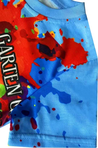 Vista 5 de MOTHAF Garten of Banban - Conjunto de camisa para niños y niñas, monstruo de terror, jush, pantalones de camiseta para niños, 2 piezas, manga corta