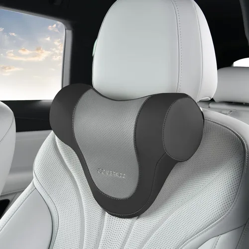 Vista 23 de Coverado Almohada ergonómica para reposacabezas de automóvil, almohada ergonómica de espuma viscoelástica para el cuello del auto para asiento