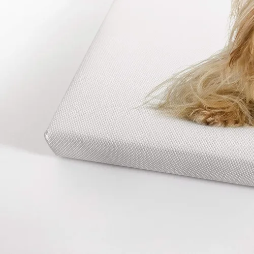 Vista 3 de Diseño de arte de la sonrisa Retrato de lindo Yorkie Yorkshire Terrier perro animal lienzo de pared impresión arte del dueño de mascotas amante