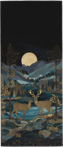 Vista 19 de Toallas suaves para los dedos, toalla de mano de fuego y agua para regalo durante todas las estaciones, 12 x 27.5 pulgadas