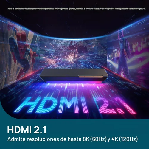 Vista 2 de Linkind Retroiluminación para TV, caja de sincronización HDMI 2.1 con tecnología AI LumiSync, compatible con 8K@60Hz, retroiluminación LED