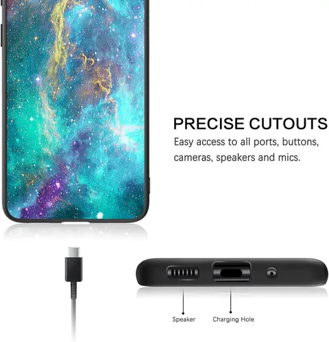Vista 5 de BENTOBEN Funda para Galaxy S20 FE, funda para teléfono Samsung S20 FE 5G, ajuste delgado, que brilla en la oscuridad, híbrido, policarbonato duro