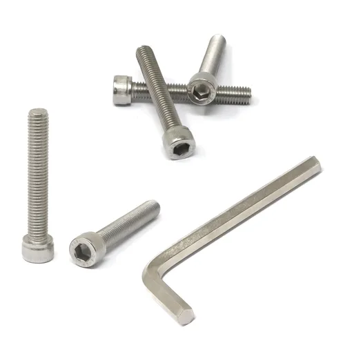 Vista 55 de iexcell Kit de tornillos de cabeza hexagonal de acero inoxidable 304, 100 unidades M2 x 0.157 in, paso de rosca de 0.016 in