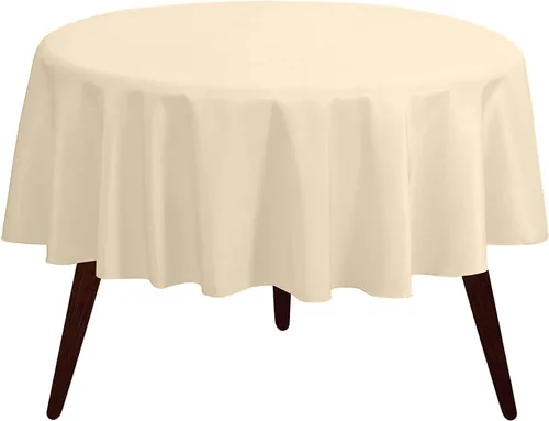Vista 155 de Pomp - Mantel premium de poliéster con estampado abstracto de 52 x 52 pulgadas cuadradas Tela de fácil cuidado, resistente a arrugas y manchas