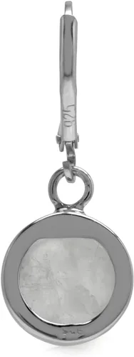 Vista 4 de Silvershake Juego de biseles básicos de plata de ley 925 chapada en oro blanco o amarillo de 0.394 in de forma redonda, aretes colgantes para mujer