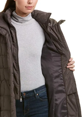 Vista 3 de Cole Haan Abrigo acolchado con capucha hasta la rodilla para mujer