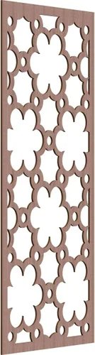 Vista 22 de 9 3/8"W x 24 3/8"H x 1/4"T Southgate Decorativos Paneles De Pared De Madera Calado, Abedul