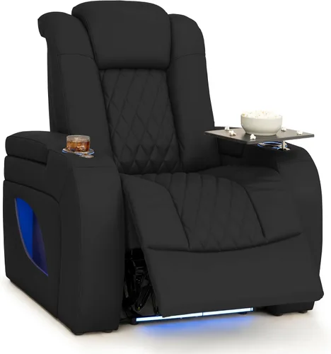 Vista 55 de Seatcraft Asientos de cine en casa Virtuoso LT Tawny Single reclinable Leonado
